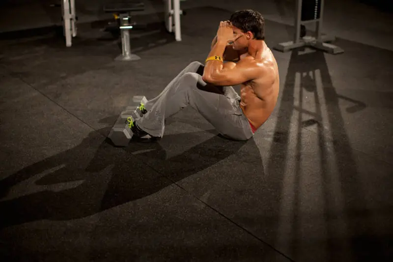 3/4 Sit-Up — finish position