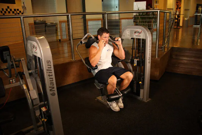 Ab Crunch Machine — finish position