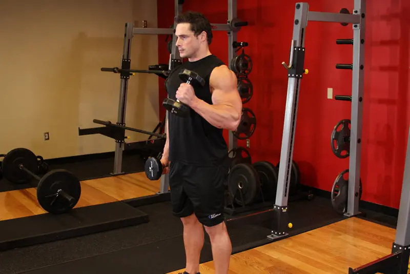 Alternate Hammer Curl — finish position