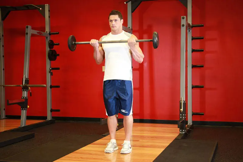 Barbell Curl — finish position