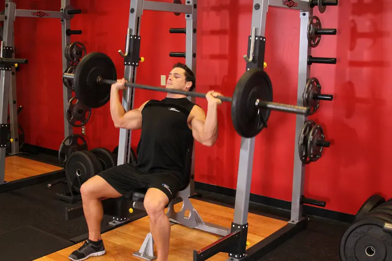 Barbell Shoulder Press — finish position