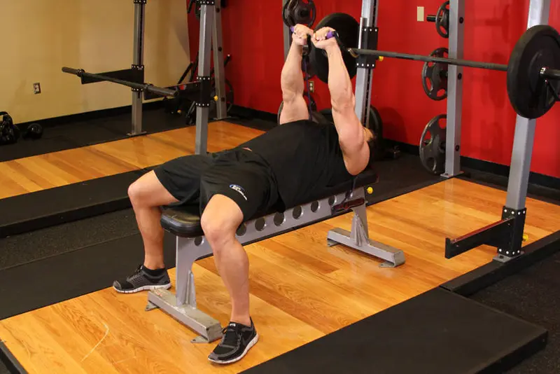 Bench Press - With Bands — finish position