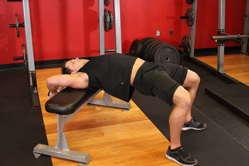 Bent-Arm Dumbbell Pullover — finish position