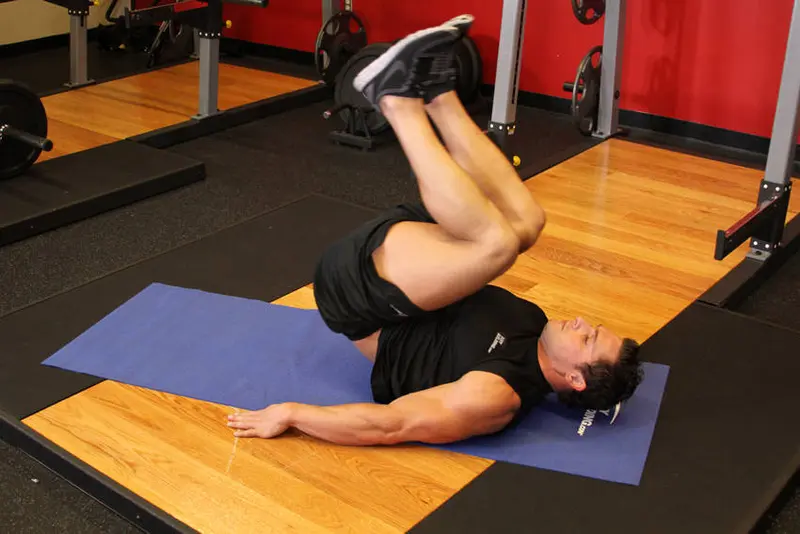 Bent-Knee Hip Raise — finish position
