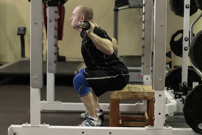 Box Squat — finish position