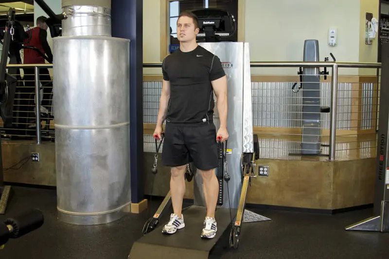 Cable Deadlifts — finish position
