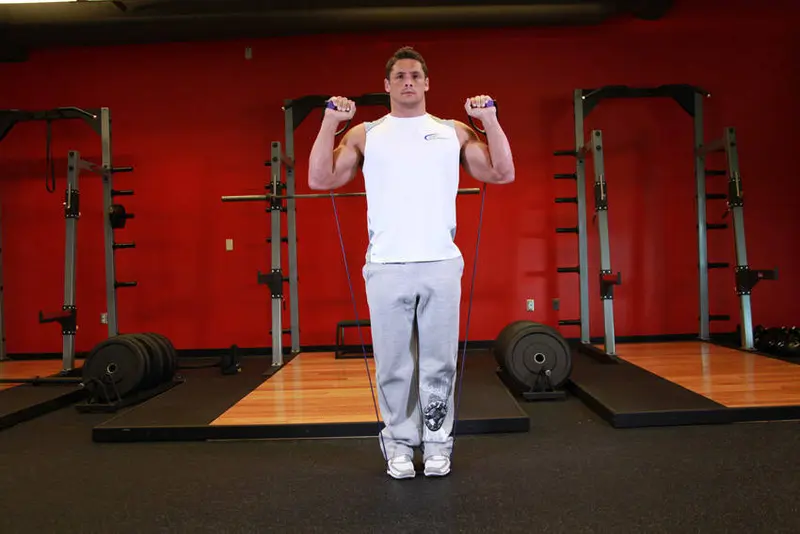 Calf Raises - With Bands — finish position