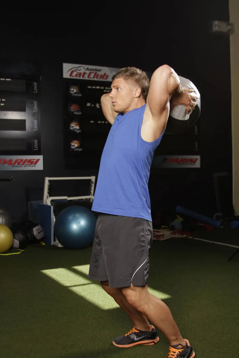 Catch and Overhead Throw — finish position