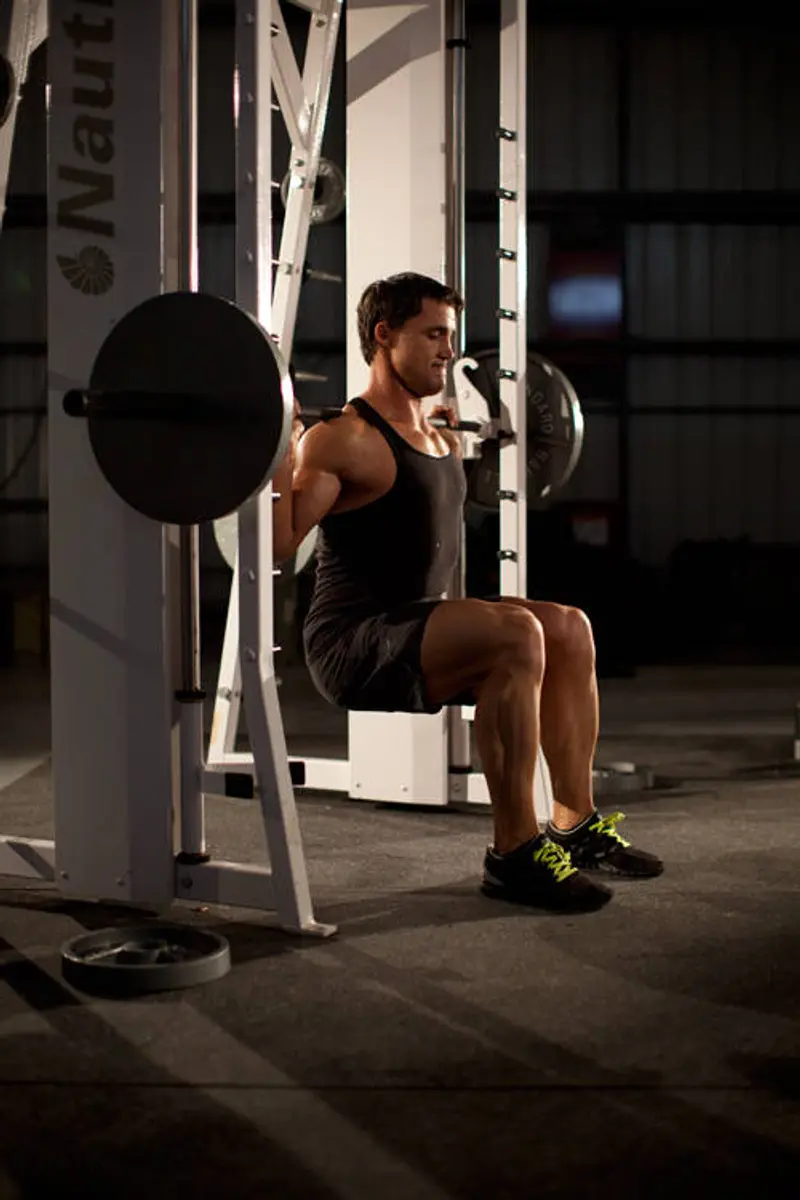 Chair Squat — finish position
