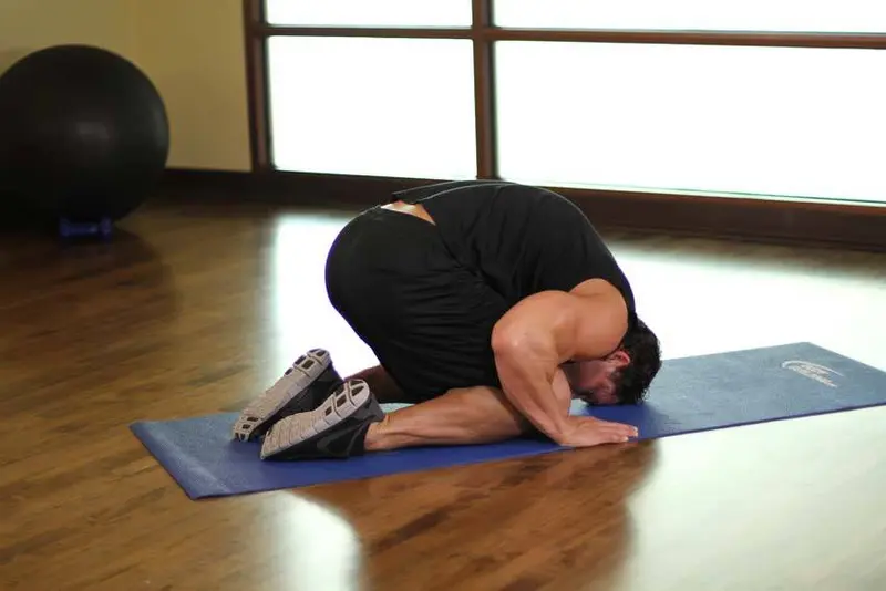 Child's Pose — finish position