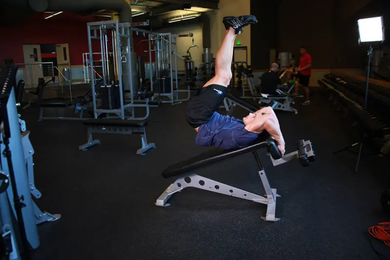 Decline Reverse Crunch — finish position