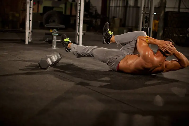 Elbow to Knee — finish position