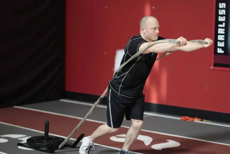 Forward Drag with Press — finish position