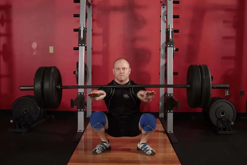 Frankenstein Squat — finish position