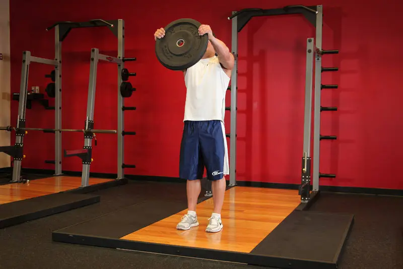Front Plate Raise — finish position