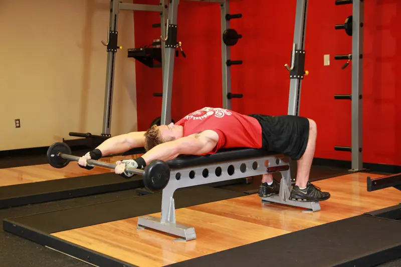 Front Raise And Pullover — finish position