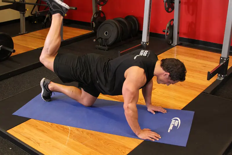 Glute Kickback — finish position