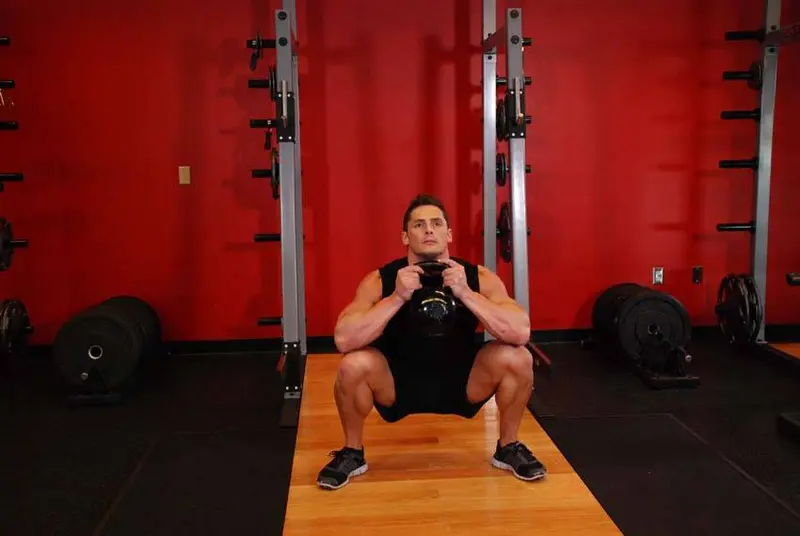 Goblet Squat — finish position
