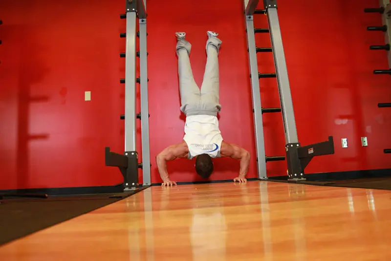 Handstand Push-Ups — finish position