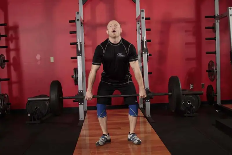 Hang Clean — finish position