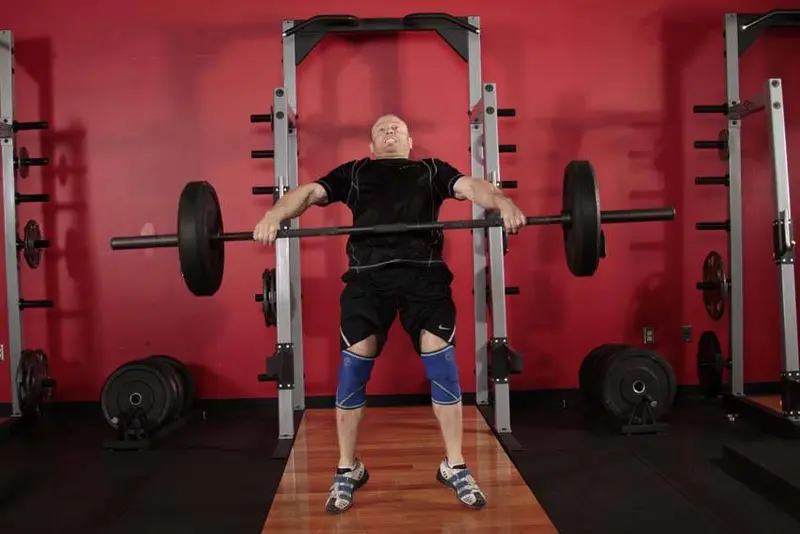 Hang Snatch - Below Knees — finish position