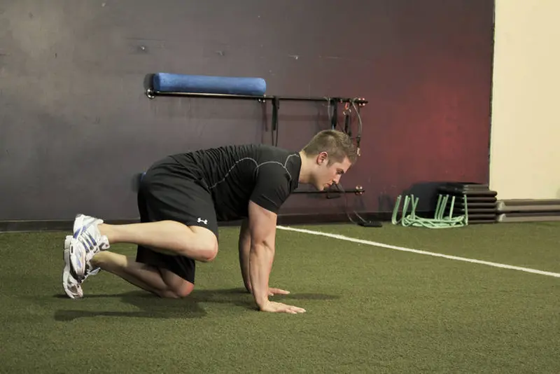 Hip Circles (prone) — finish position