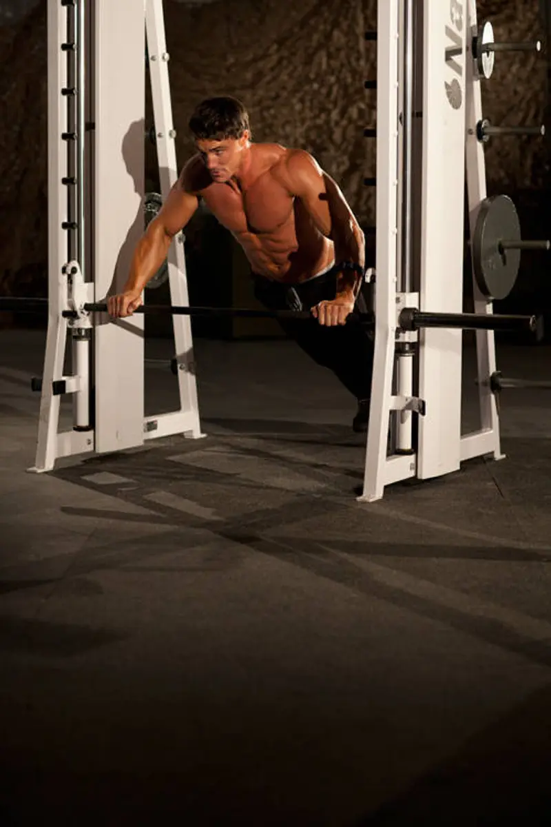 Incline Push-Up Wide — finish position