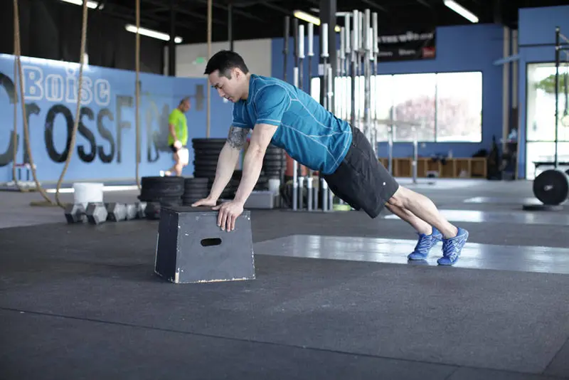 Incline Push-Up — finish position