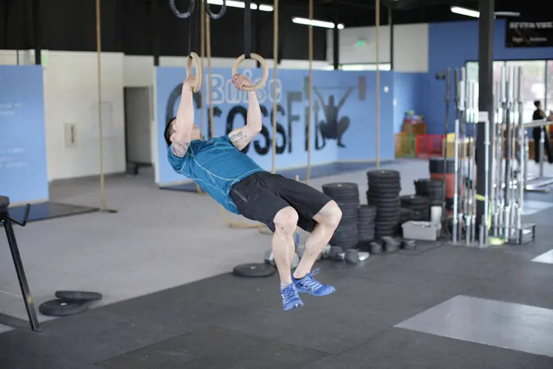 Kipping Muscle Up — finish position