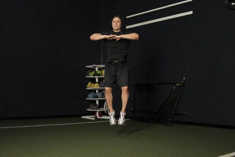 Knee Tuck Jump — finish position