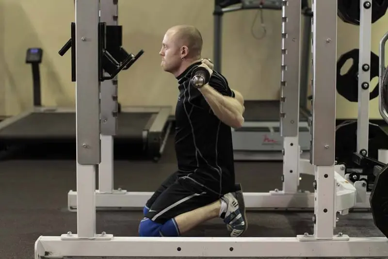 Kneeling Squat — finish position