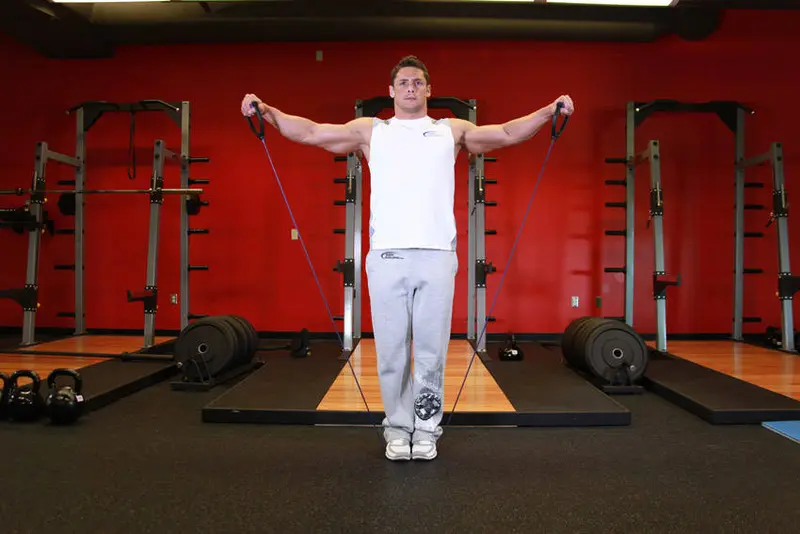 Lateral Raise - With Bands — finish position