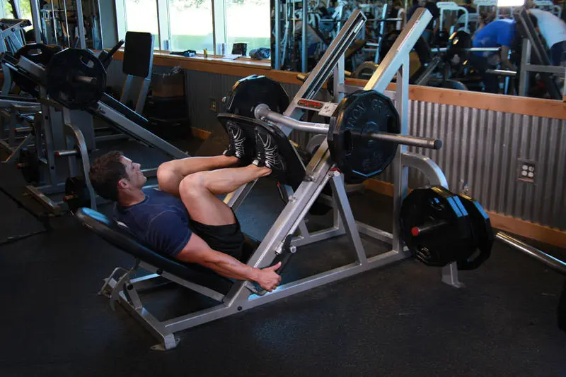 Leg Press — finish position