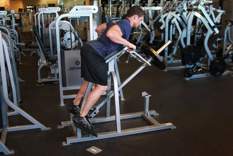 Lying T-Bar Row — finish position