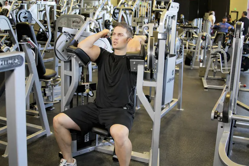 Machine Bicep Curl — finish position