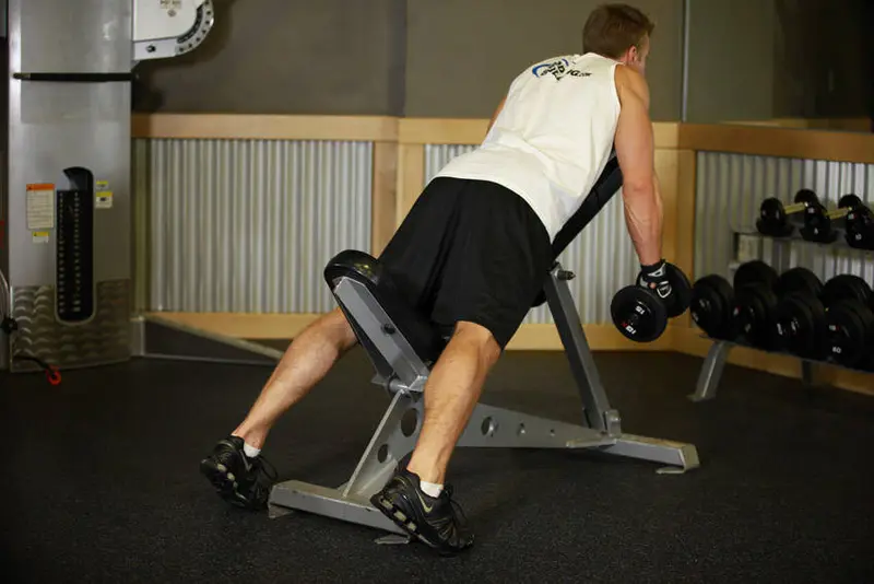 Middle Back Shrug — finish position