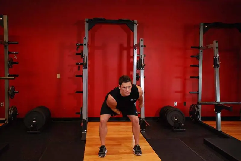 One-Arm Kettlebell Snatch — finish position