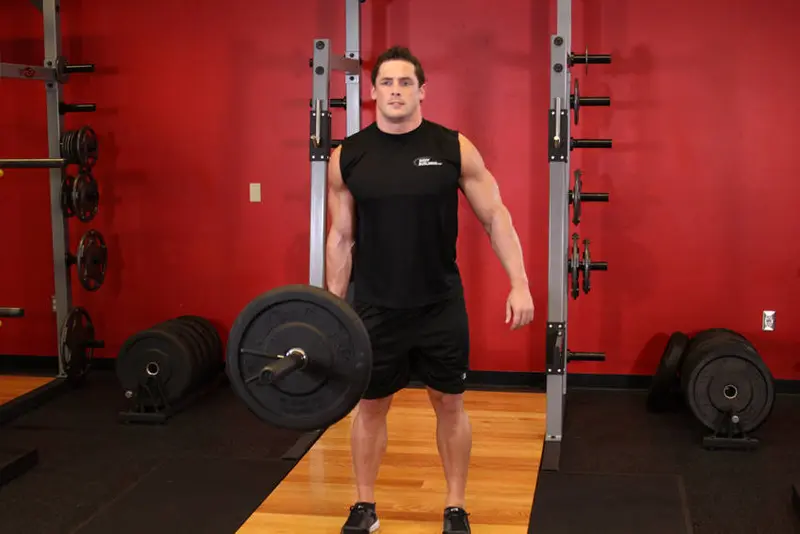 One-Arm Side Deadlift — finish position