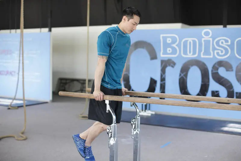 Parallel Bar Dip — finish position