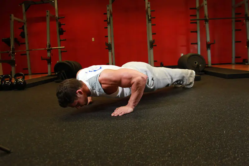 Pushups — finish position