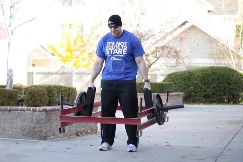Rickshaw Deadlift — finish position