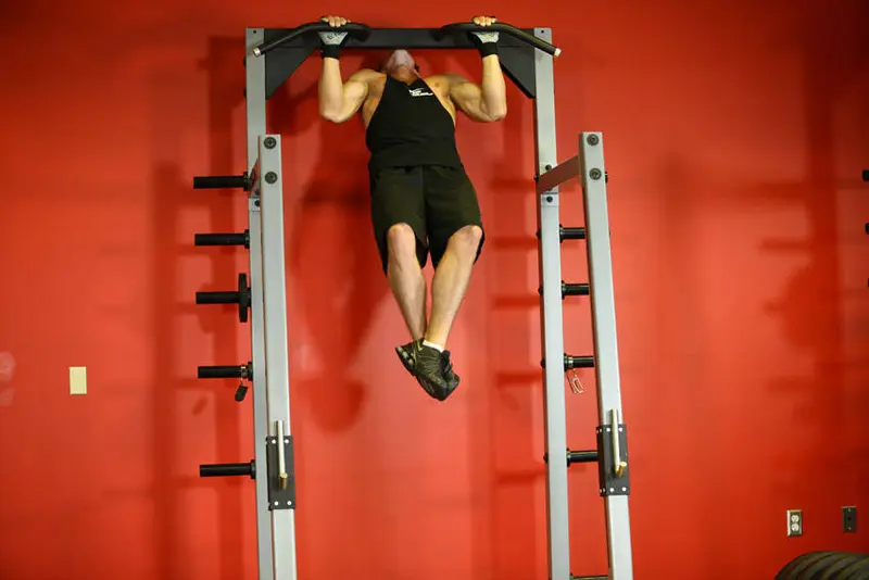 Rocky Pull-Ups/Pulldowns — finish position