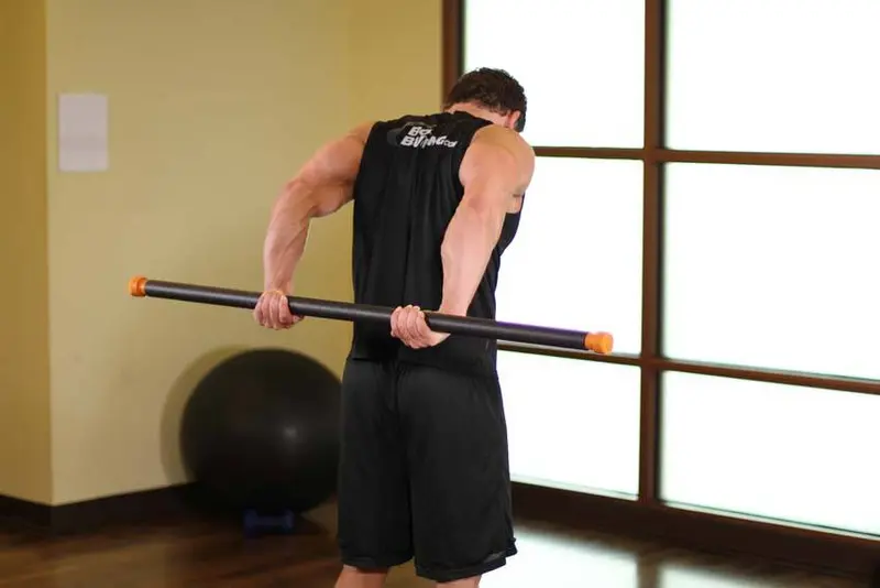Round The World Shoulder Stretch — finish position
