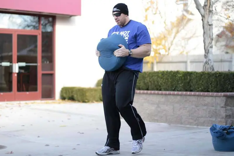 Sandbag Load — finish position
