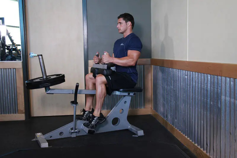 Seated Calf Raise — finish position