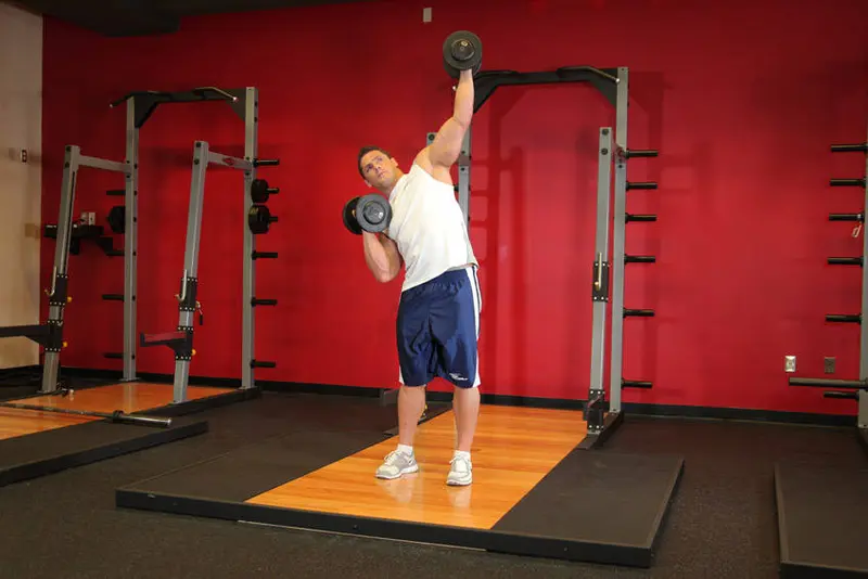 See-Saw Press (Alternating Side Press) — finish position