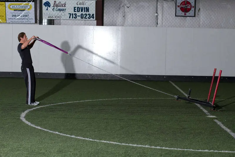 Sled Reverse Flye — finish position