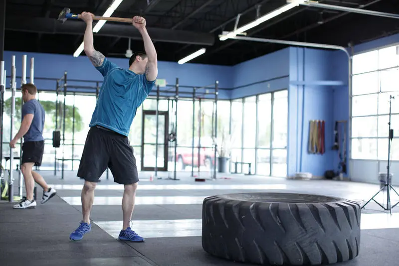 Sledgehammer Swings — finish position