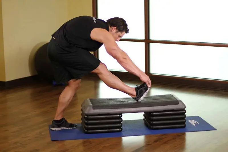 Standing Gastrocnemius Calf Stretch — finish position