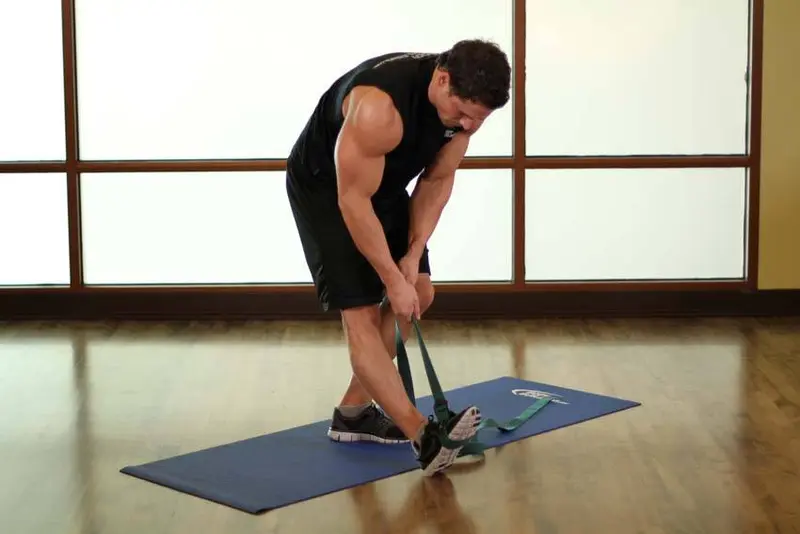 Standing Hamstring and Calf Stretch — finish position